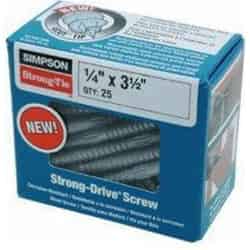 Simpson Strong-Tie Strong-Drive No. 3 x 3-1/2 in. L Star Hex Head Double-Barrier Coating Stain