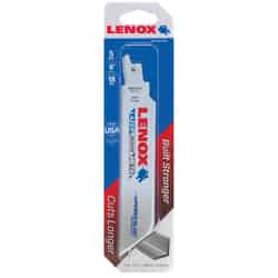 Lenox Lazer 6 in. L Bi-Metal Reciprocating Saw Blade 18 TPI 5 pk