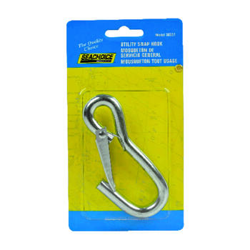 Seachoice  Zinc-Plated  Steel  4-1/2 in. L Utility Snap Hook  1 pk 