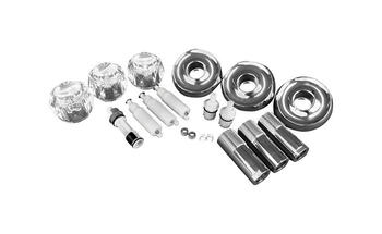 Ace Knob Chrome Clear Tub/Shower Trim Kit