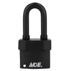 Ace 1-3/4 in. W x 1-1/8 in. L x 1-5/8 in. H Steel Double Locking Padlock 1 pk