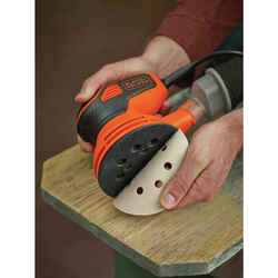 Black and Decker Corded 2.4 amps 14000 opm Random Orbit Sander Orange