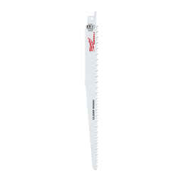 Milwaukee SAWZALL 9 in. L x 0.75 in. W Bi-Metal Clean Wood Reciprocating Saw Blade 6 TPI 5 pk