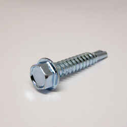 Ace 1-1/4 in. L x 12-14 Sizes Hex Hex Washer Head Zinc-Plated Self- Drilling Screws 1 lb. Steel