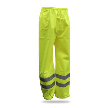 Boss Hi-Vis Polyester Rain Poncho XL Yellow