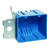 Carlon 3-5/8 in. Rectangle 2 gang Outlet Box Blue PVC 2 Gang