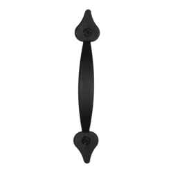 Acorn Rustic Traditional Spear Pull Cabinet Pull 1 in. Dia. Iron Black Black 1 pk