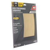 Ace 11 in. L X 9 in. W 320 Grit Aluminum Oxide Sandpaper 4 pk