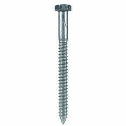 HILLMAN 1/2 in. x 6 in. L Hex Hot Dipped Galvanized Lag Screw 25 pk Steel
