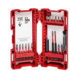 Milwaukee SHOCKWAVE 3 in. L Assorted Impact Driver Bit Set Hex Shank 18 pc. Steel 1/4 in.