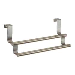 InterDesign 9-1/4 in. L Silver Chrome Stainless Steel Towel Bar