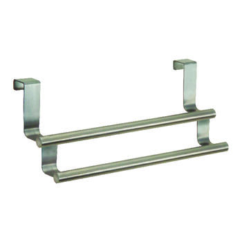 InterDesign 9-1/4 in. L Silver Chrome Stainless Steel Towel Bar