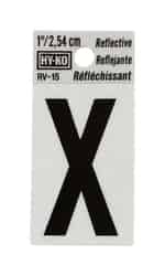 Hy-Ko Vinyl Black Reflective Letter 1 in. Self-Adhesive X