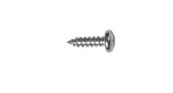 HILLMAN 3/8 in. L x 4 Hex Washer Head Sheet Metal Screws Slotted Stainless Steel 100 per box