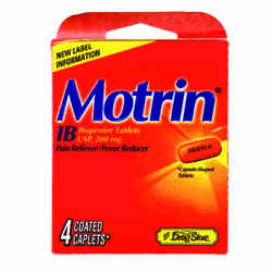 Motrin Ibuprofen 4 tablet