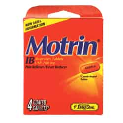 Motrin Ibuprofen 4 tablet