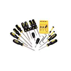 Stanley 20 Piece Screwdriver Black 20 Phillips and Slot Steel