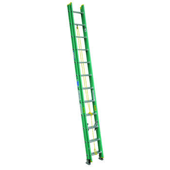 Werner 24 ft. H X 17.75 in. W Fiberglass Extension Ladder Type II 225 lb