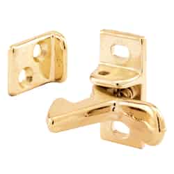 Prime-Line 1.3 in. H X 0.6 in. W X 0.9 in. D Brass-Plated Aluminum Elbow Catch