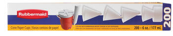 Rubbermaid Cups 6 oz. White 200 count
