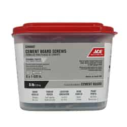 Ace No. 8 x 1-5/8 in. L Phillips Wafer Head Ceramic Steel Cement Board Screws 655 pk 5 lb.
