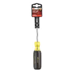 Ace 4 in. Slotted 1/4 Steel Black 1 Screwdriver