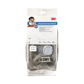 3M Paint Spray and Pesticide Application Half Face Respirator Gray 1 pc.