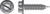 HILLMAN 3/4 in. L x 10 Zinc-Plated Steel Sheet Metal Screws Hex Washer 100 per box Slotted