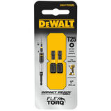 DeWalt Impact Ready Torx T25 in. x 1 in. L Screwdriver Bit 1/4 in. 2 pc. Black Oxide