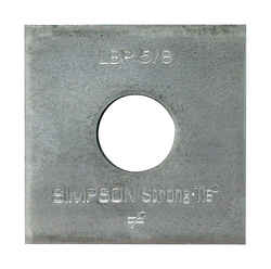 Simpson Strong-Tie 2 in. H x 0.1 in. W x 2 in. L Galvanized Steel Bearing Plate