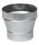 Imperial 4 in. Dia. x 6 in. Dia. Galvanized Steel Stove Pipe Increaser