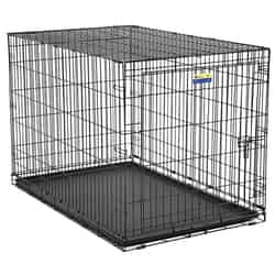 Contour Extra Large Steel Dog Crate 31.9 in. H x 33 in. W Black
