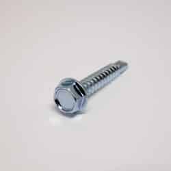 Ace 8 Sizes x 1 in. L Hex Hex Washer Head Steel Self- Drilling Screws Zinc-Plated