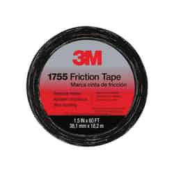 3M Temflex 1-1/2 in. W x 60 ft. L Black Cotton Cloth Friction Tape