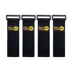Wrap-It 12 in. L x 2 in. W Stretch Storage Straps 10 lb. Black 4 pk