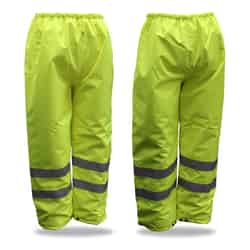 Boss Hi-Vis Insulated Yellow Polyester Rain Pants