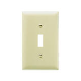 Pass & Seymour Ivory 1 gang Plastic Toggle 1 pk Wall Plate