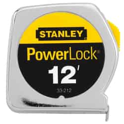 Stanley PowerLock 12 ft. L x 0.5 in. W Tape Measure Yellow 1 pk