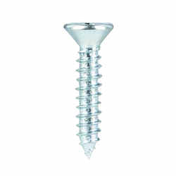 HILLMAN 1 in. L x 10 Phillips Zinc-Plated Flat Head Sheet Metal Screws 100 per box Steel