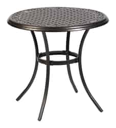 Living Accents Brown Carlisle Aluminum Bistro Table Round