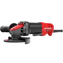 Craftsman 4 in. Corded Angle Grinder 12000 rpm Paddle with Lock-On Red