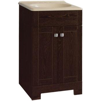 Continental Cabinets Single Dark Java Vanity Combo 32 in. H x 18 in. W x 16 in. D