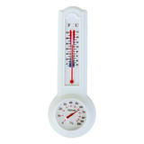 Taylor Humidiguide and Thermometer Indoor 10-120 deg. F 3-1/4 in. x 9-1/2 in. White