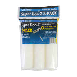 Wooster Super Doo-Z Fabric 3/8 in. x 9 in. W For Semi-Smooth Surfaces Paint Roller Cover 3 pk