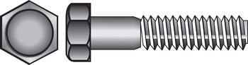 HILLMAN 1/4 in. Dia. x 3 in. L Zinc Plated Steel Hex Bolt 100 box