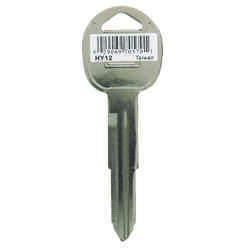 Hy-Ko Automotive Key Blank EZ# HY12 Double sided For Fits 1995-1996 Sonata