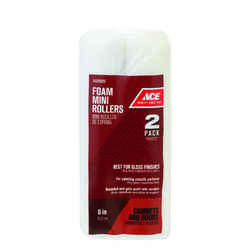 Ace Foam 6 in. W Mini Paint Roller Cover 2 pk