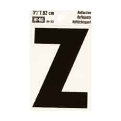 Hy-Ko Vinyl Black Z Letter Self-Adhesive Reflective 3 in.