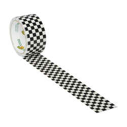 Duck Brand 30 ft. L x 1.88 in. W Black Checker Duct Tape