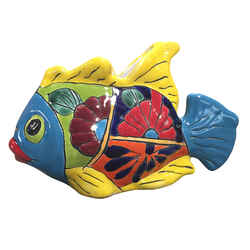 Avera Products Talavera 7 in. H x 10 in. W x 4 in. L Assorted Ceramic Talavera Planter